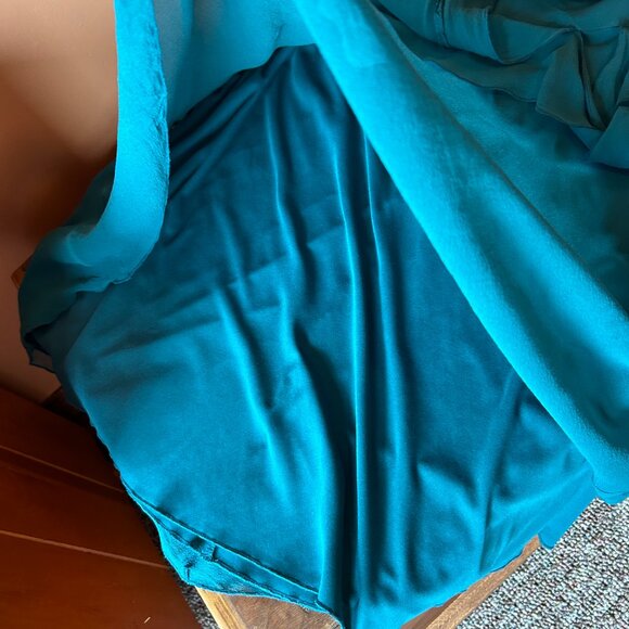 Vintage 1920s style drop waist dress - Teal - Relaxed fit S/M - 28-32" waist - Picture 6 of 10